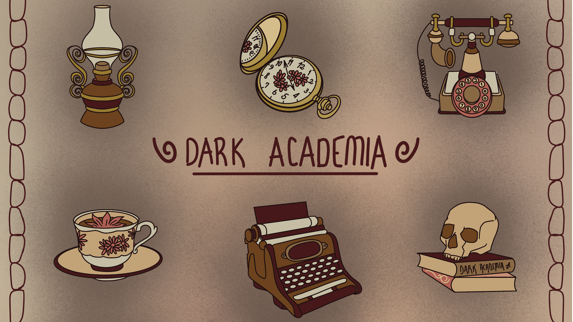 Dark Academia 2D Game Assets