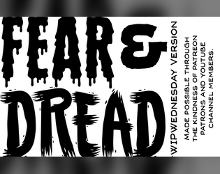 Fear & Dread   - A one-page OSR fear mechanic 