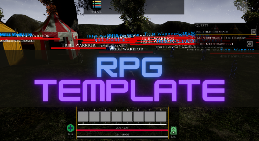RPG Template by Pgameart