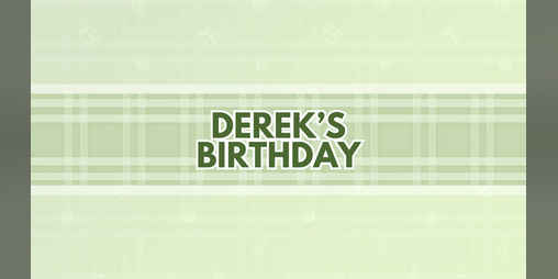 Cover image for DEREK'S BIRTHDAY
