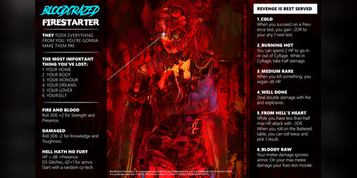 Cover image for Bloodcrazed firestarter - for CY_BORG