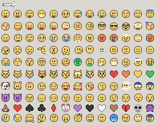 Pixel Art Emojis by Kerrie Lake