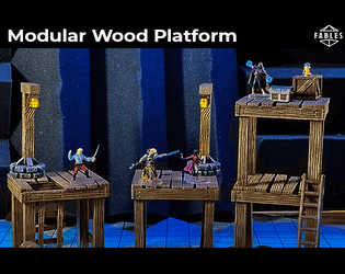 Crafting Template & Guide: Modular Wood Terrain and Platforms for TTRPG, Warhammer, DnD  