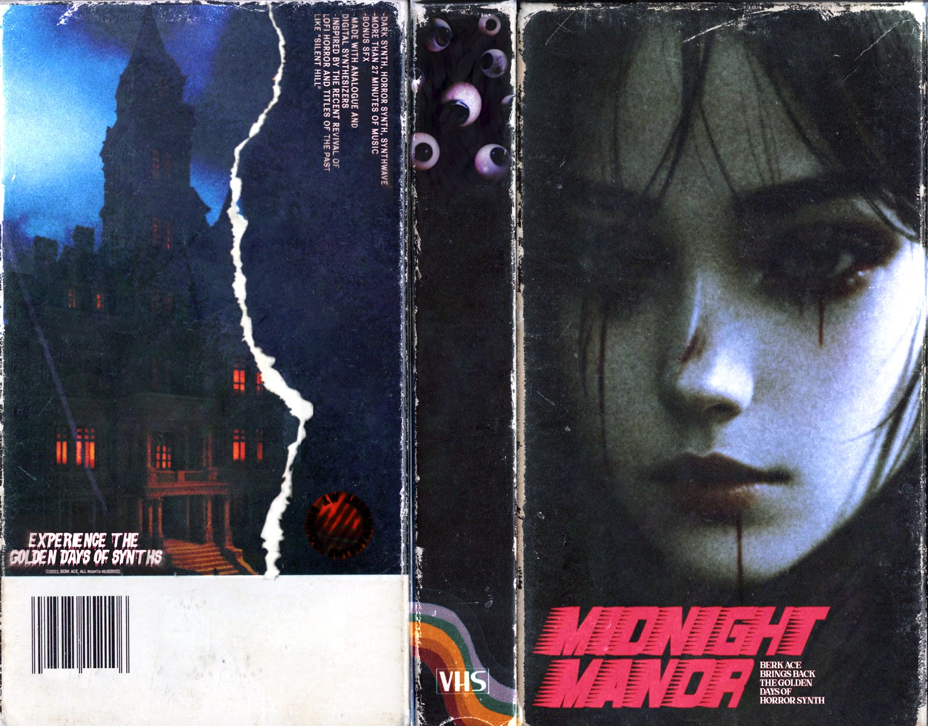 80s/90s Synthwave, Retro Horror Soundtrack - "MIDNIGHT MANOR"