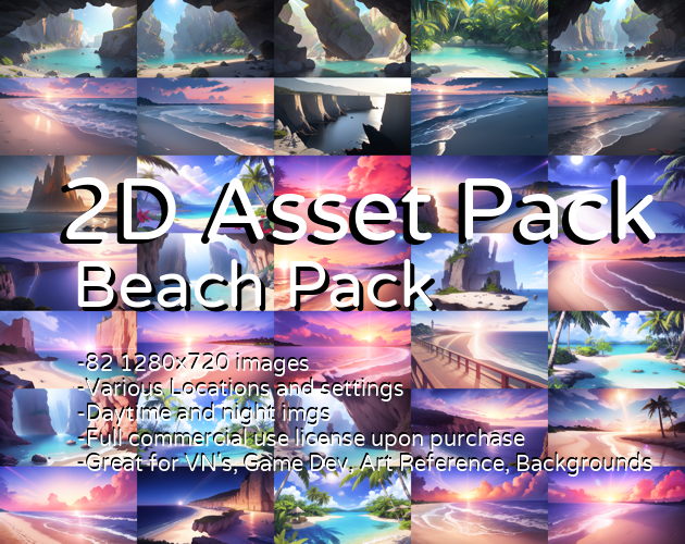 Beach 2d Asset Pack