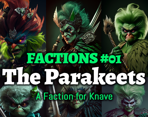 Cover image for Factions #01 - The Parakeets (Knave)