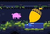 Pig Swims