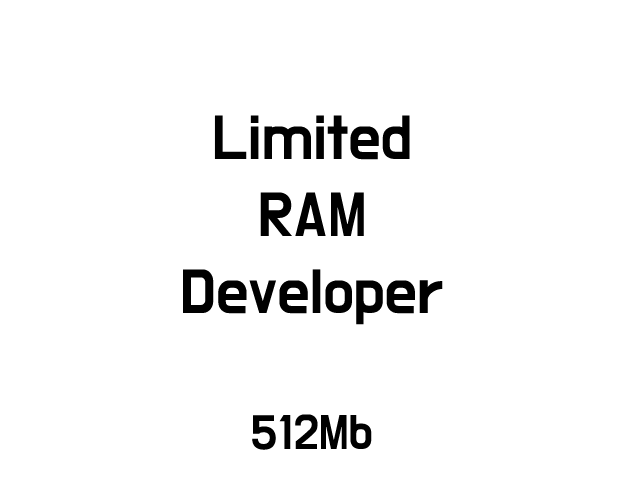 Cover image for Limited RAM Developer