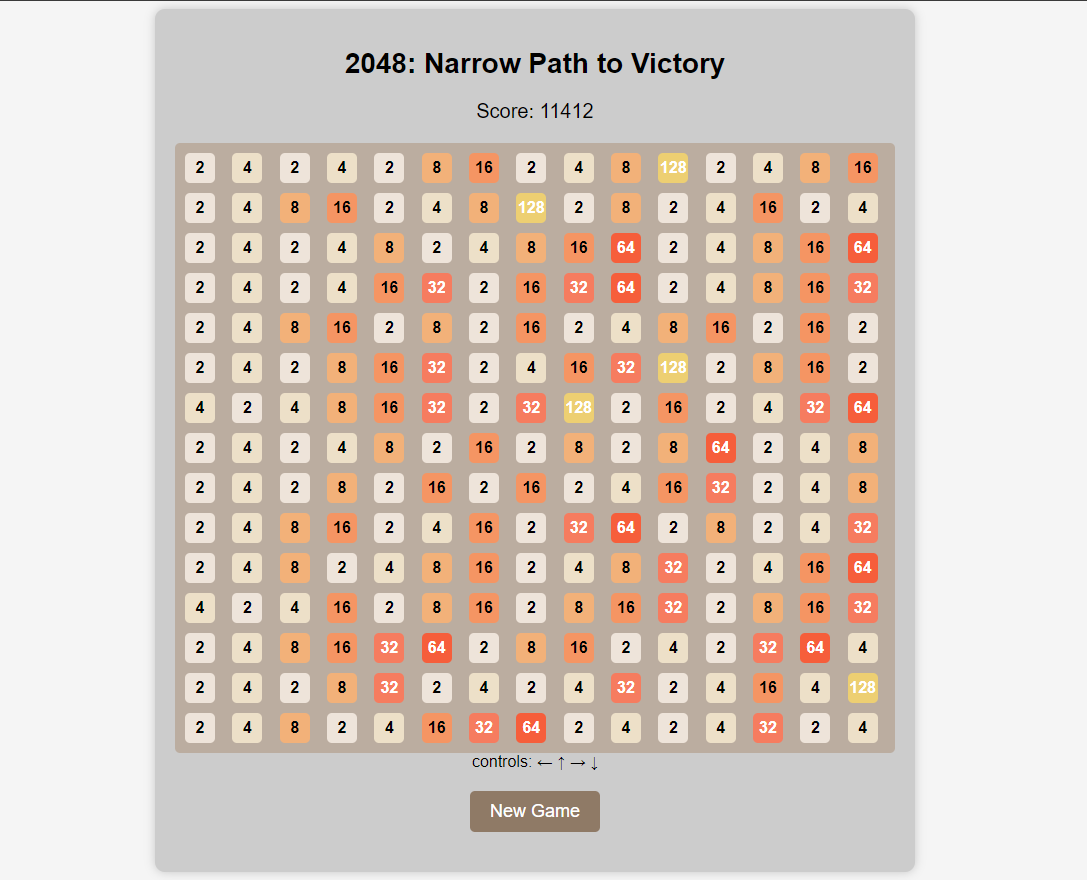 2048: Narrow Path to Victory