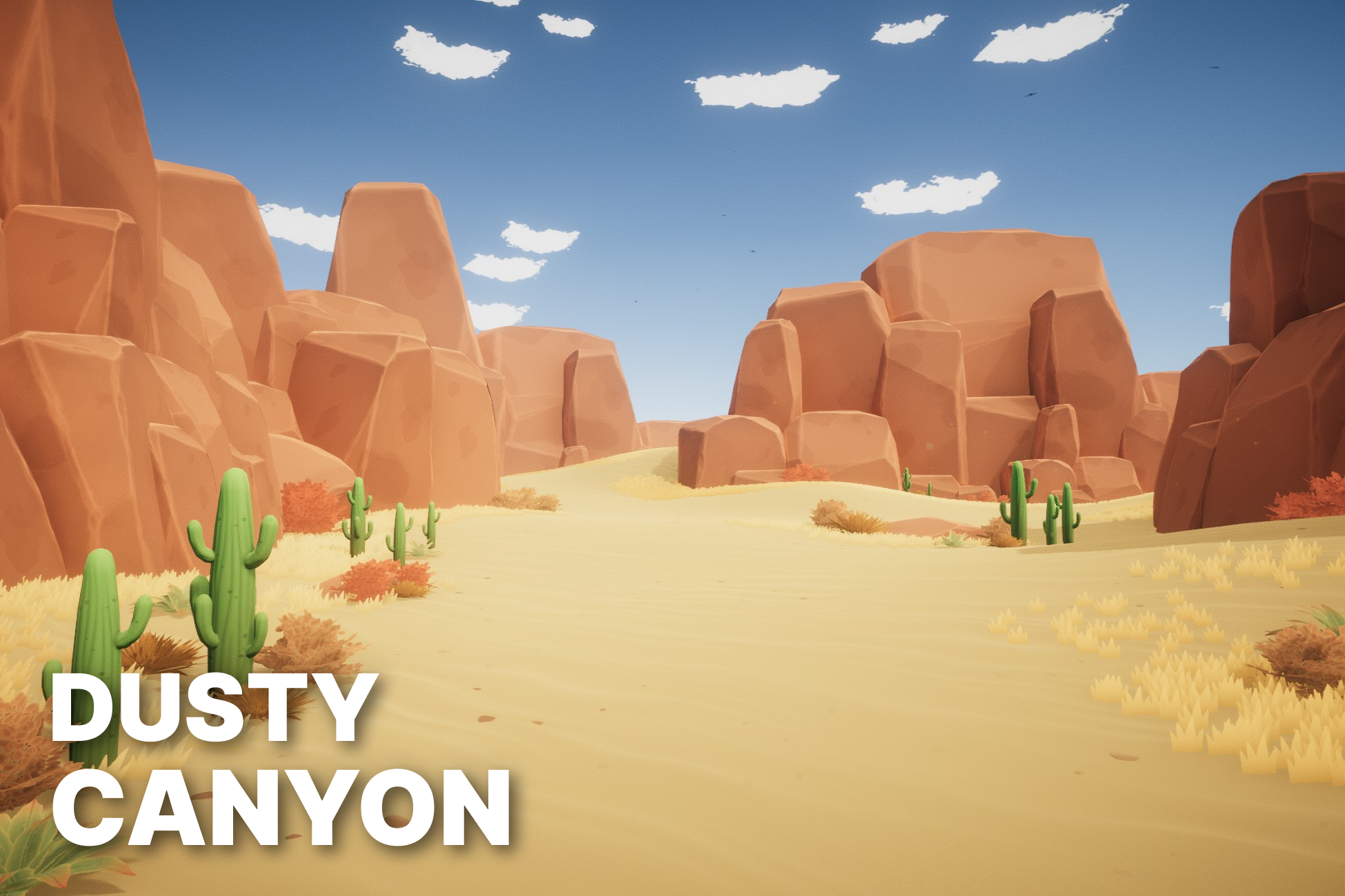 Dusty Canyon - Stylized Game Environment