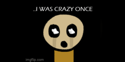 crazy? i was crazy once… - Imgflip