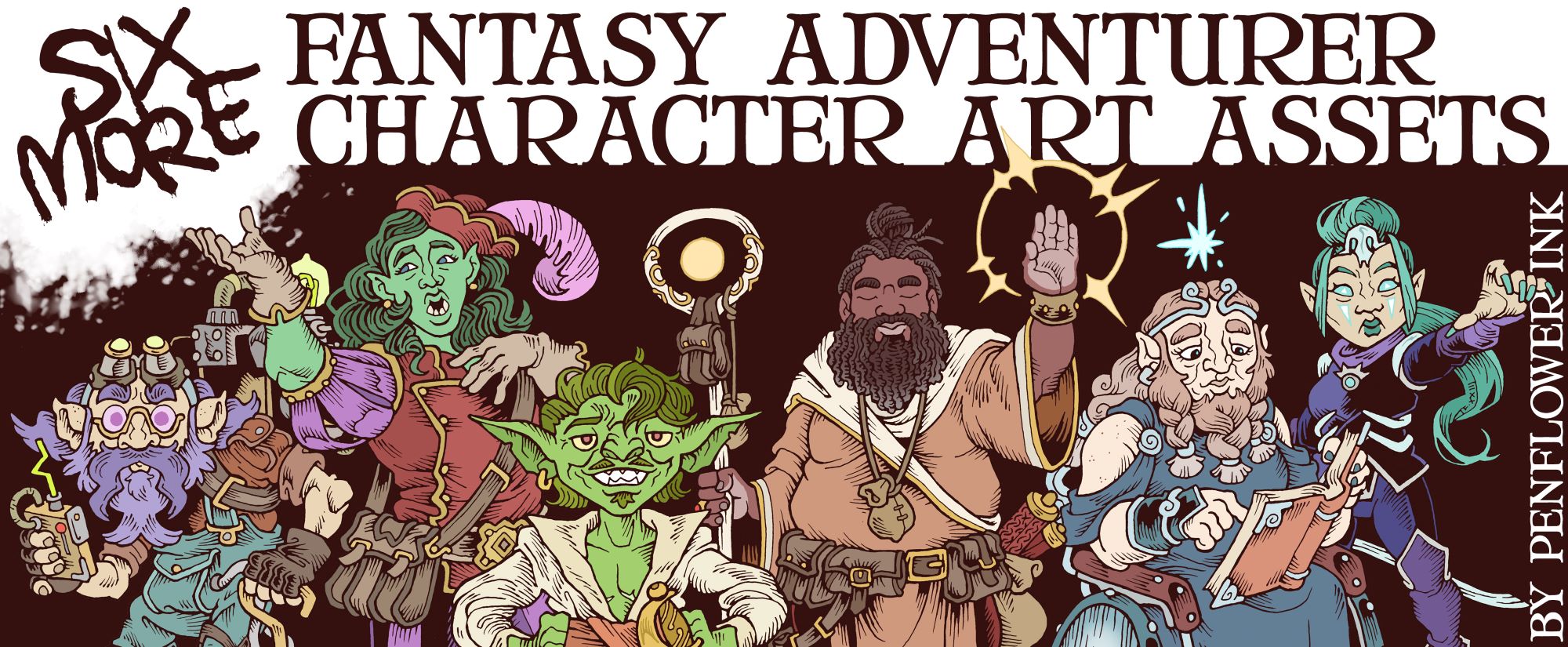 Six More Fantasy Adventurer Art Assets