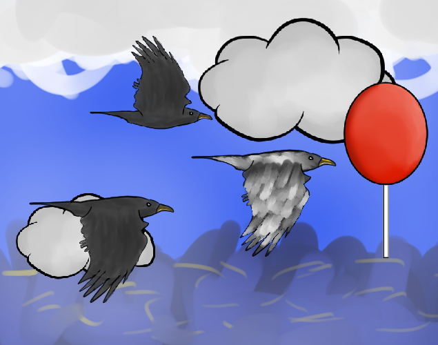 Flying Raven