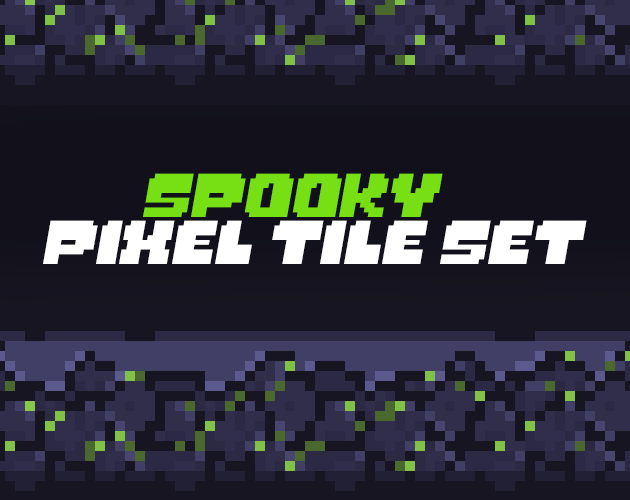 FREE Spooky Pixel Tile Set + Sprite