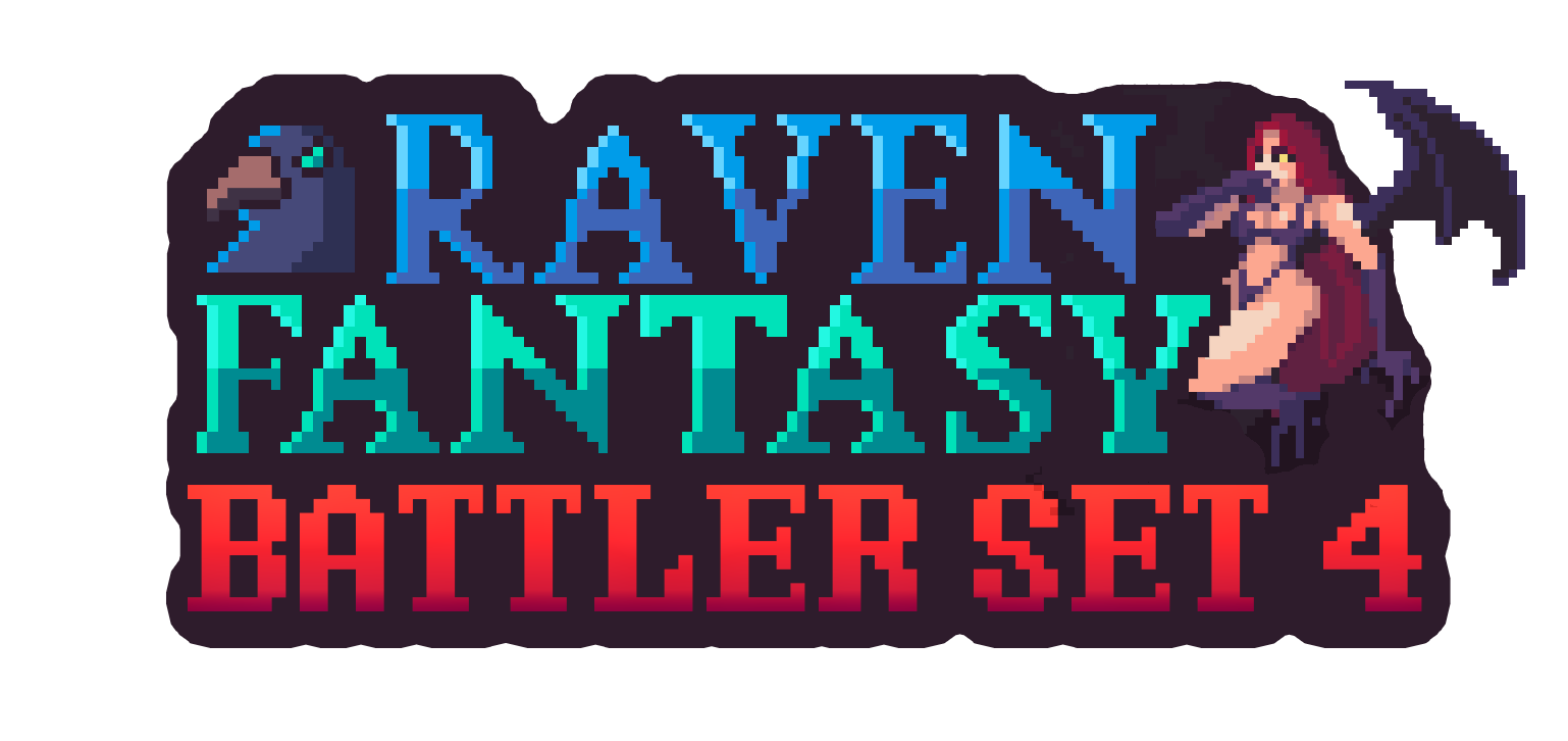 Raven Fantasy - 2D PixelArt Tileset and Sprites - Battler Set 4