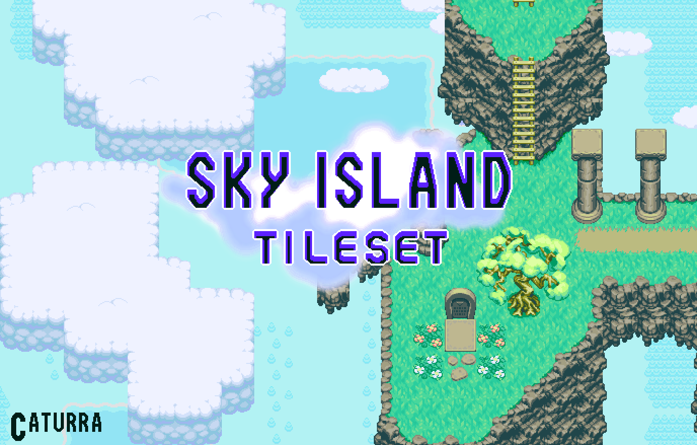 Sky Island Animated Tileset