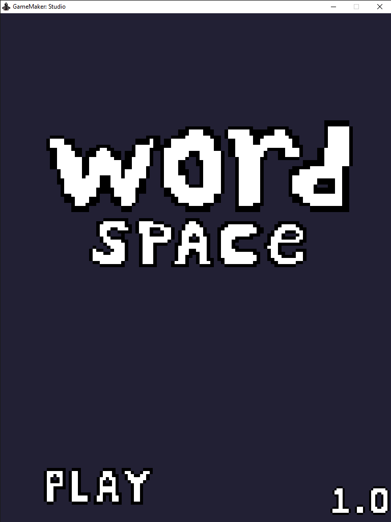 jogo de nave chamado word space