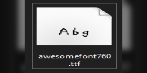 Cover image for Awesome Font (760)