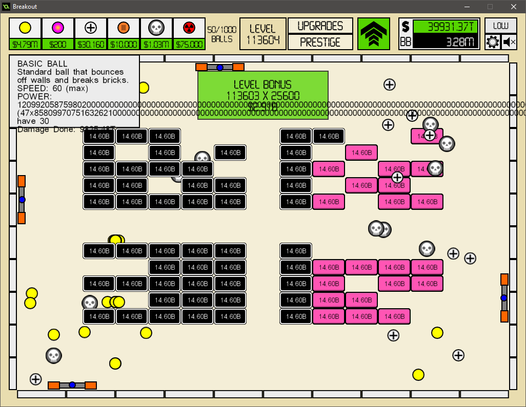 Comments 122 to 83 of 1107 - Idle Breakout by Kodiqi