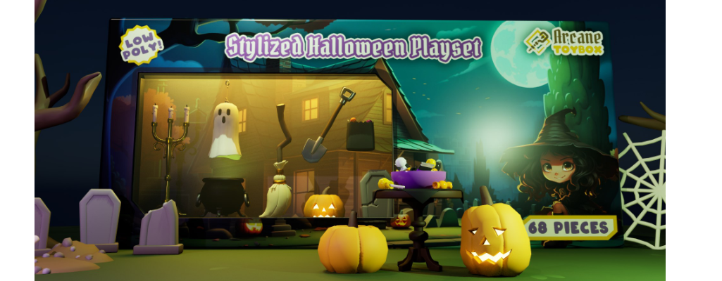 Stylized Halloween Playset
