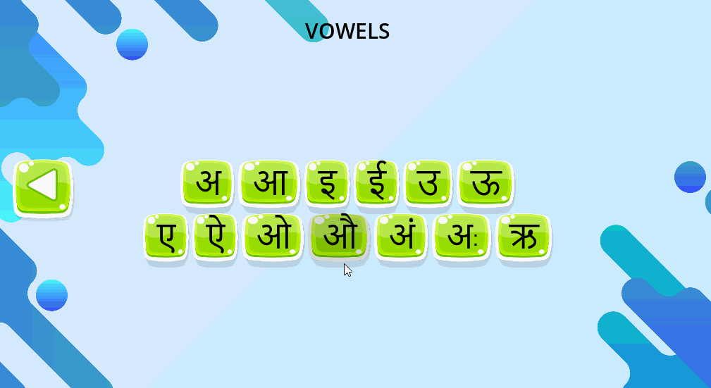 Hindi Letter Soundboard