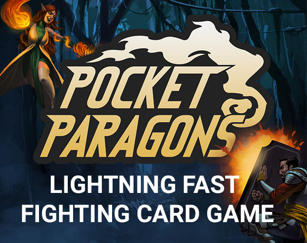 Portada de Pocket Paragons: Pyromancer vs. Guardian + Solo Mode Print and Play
