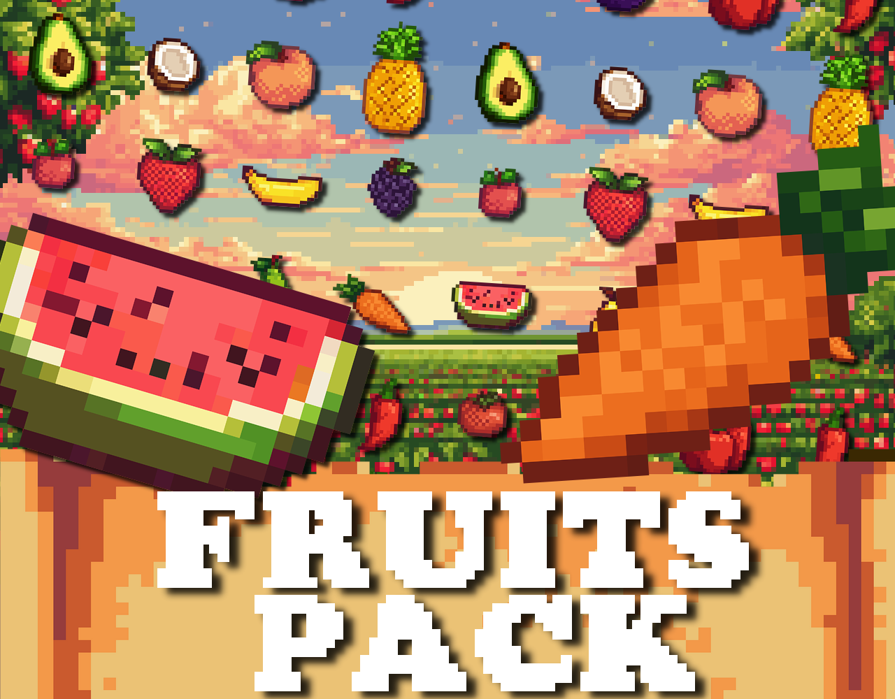 Pixel fruit pack