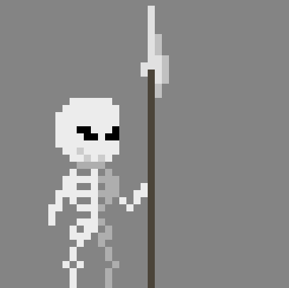 Charging Skeleton Spearman by 98Pixel