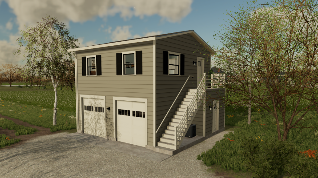 Cover image for FS22: American Garage With Apartment