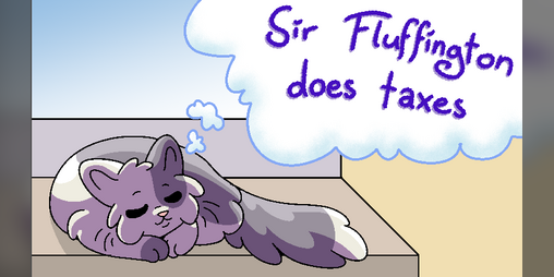 Cover image for Sir Fluffington does taxes