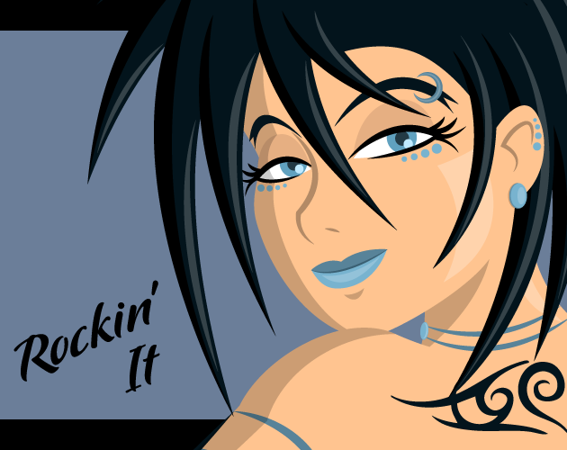 Cover art for Rockin' It by The Lusty Lizard — adult visual novel