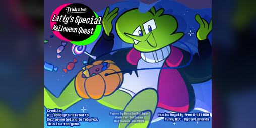 Cover image for Trick or Treat! Latty's Special Halloween Quest