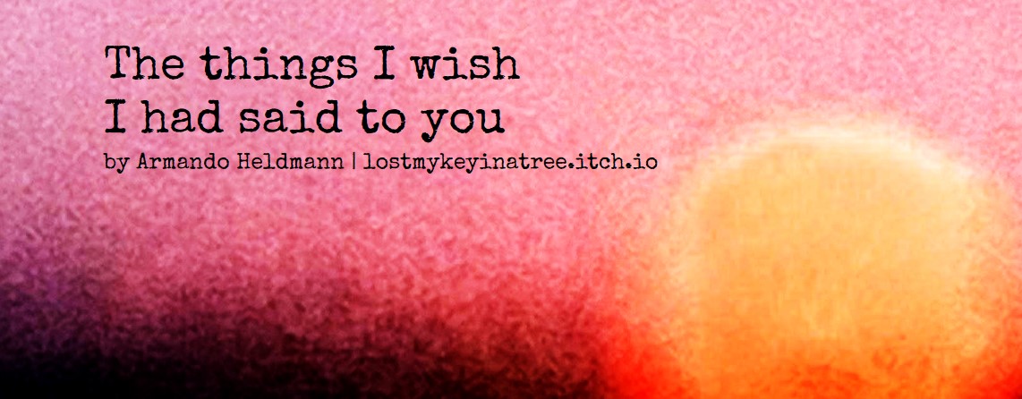 The things I wish I had said to you