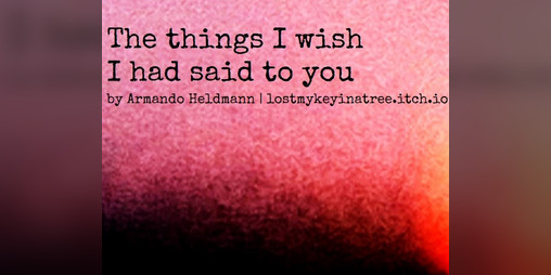 Cover image for The things I wish I had said to you