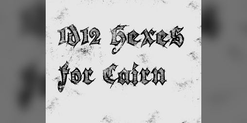 Cover image for 1d12 Witch Hexes for Cairn