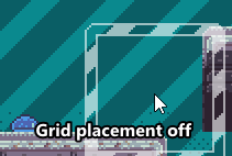 Grid placement toggle