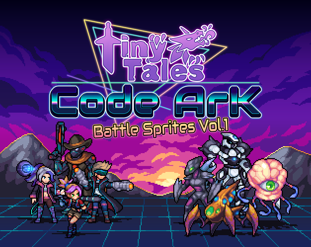 Tiny Tales Pixel 2D Code Ark Battler Pack Vol.1: Galaxy Frontiers