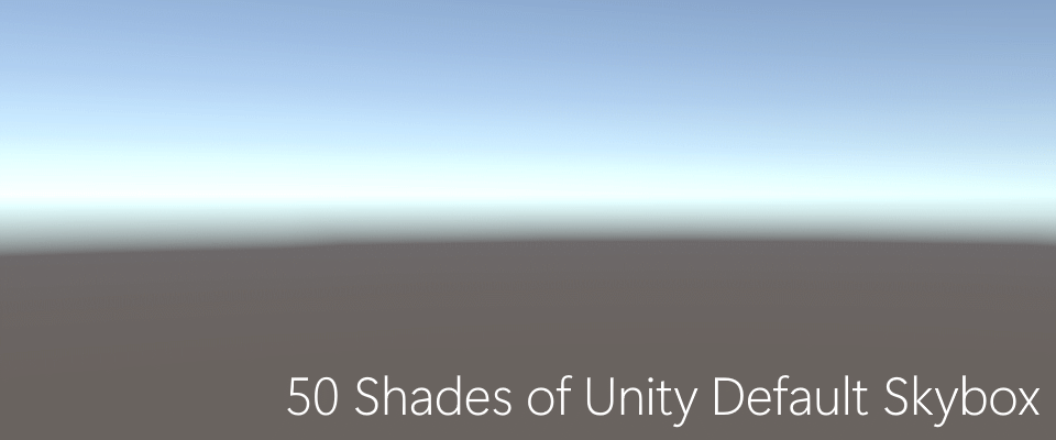 50 Shades of Unity Default Skybox