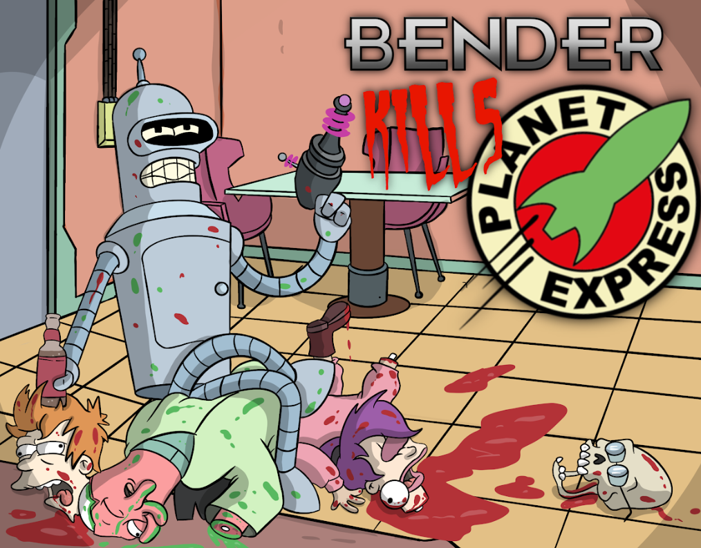 Bender Kills Planet Express Futurama By David Mills Game Developer