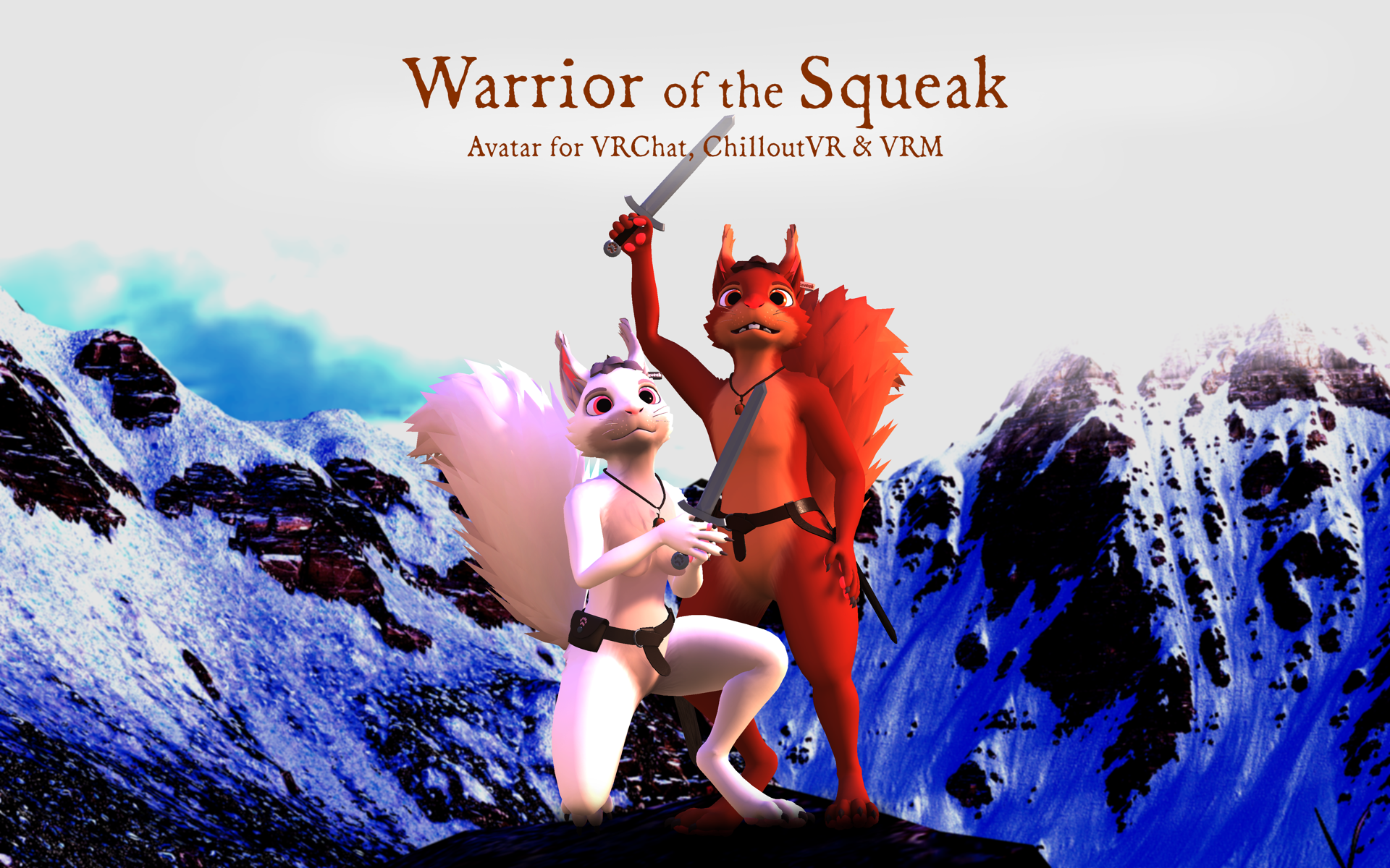 Warrior of the Squeak (Free Squirrel Avatar for VRChat, ChilloutVR, VRM)