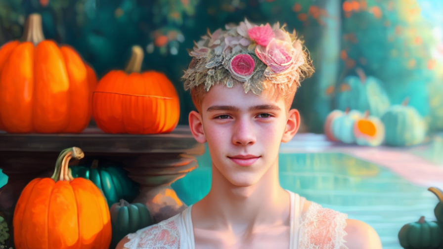 Cover image for Pin-Up Boys 4 Halloween Femboys screen saver and slideshow