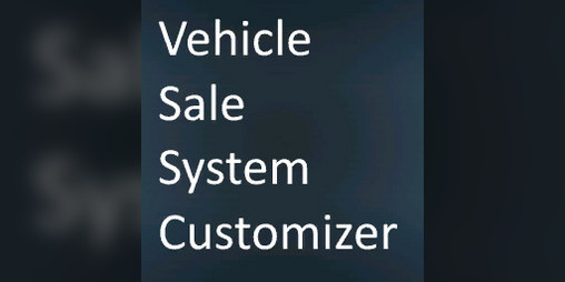Cover image for vehicle sale system customizer