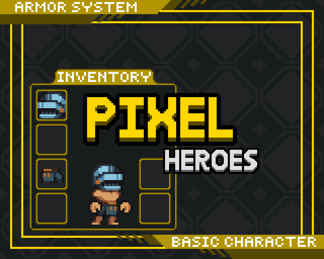 Hero Assets. Examples Now for free! - Pixel Heroes - Armor System Asset Pack by NiPixel