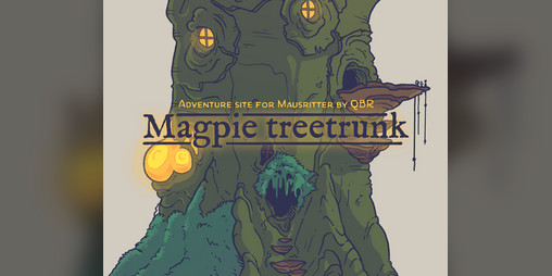 Cover image for Magpie treetrunk