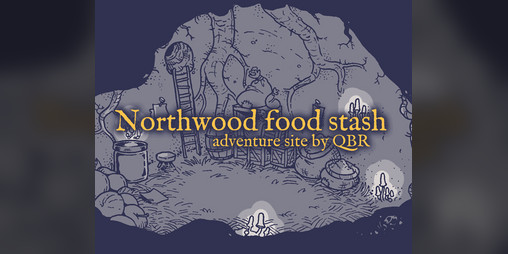 Cover image for Northwood food stash - a Mausritter dungeon map