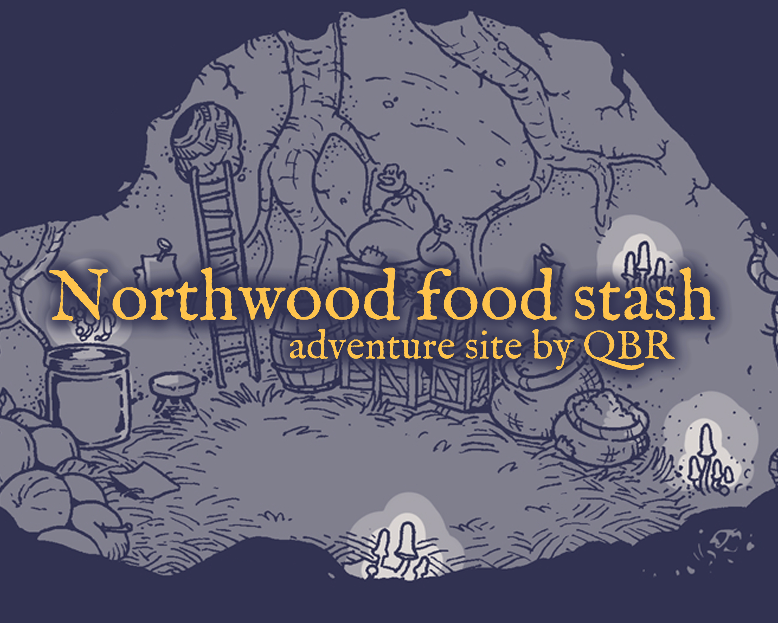 Cover image for Northwood food stash - a Mausritter dungeon map