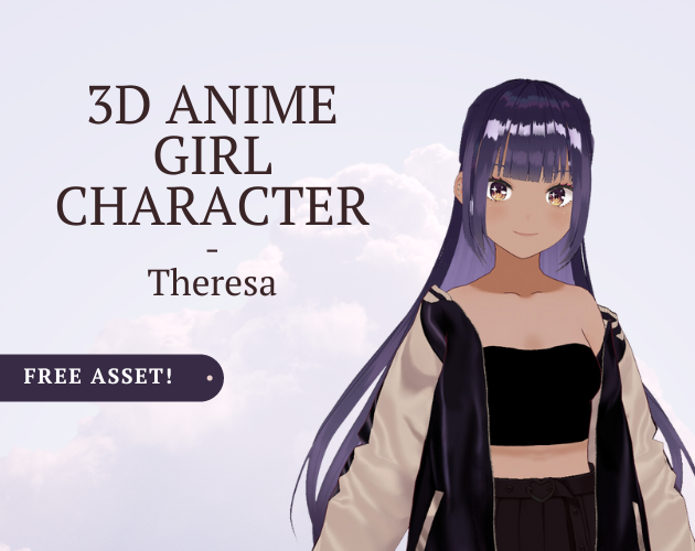Free 3D Anime Girl - Theresa
