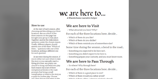 Cover image for we are here to...
