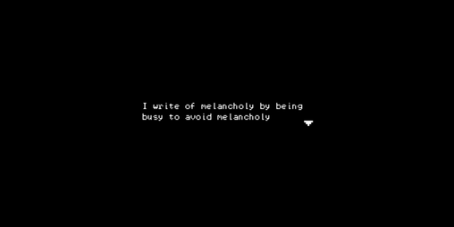 Cover image for melancholy