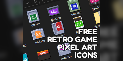 Cover image for Free Retro Game Pixel Icons